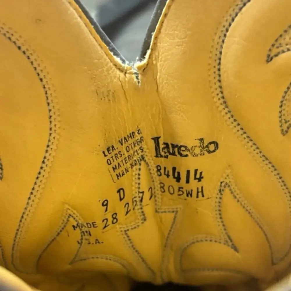 Laredo Gray Cowboy Boots Size 9